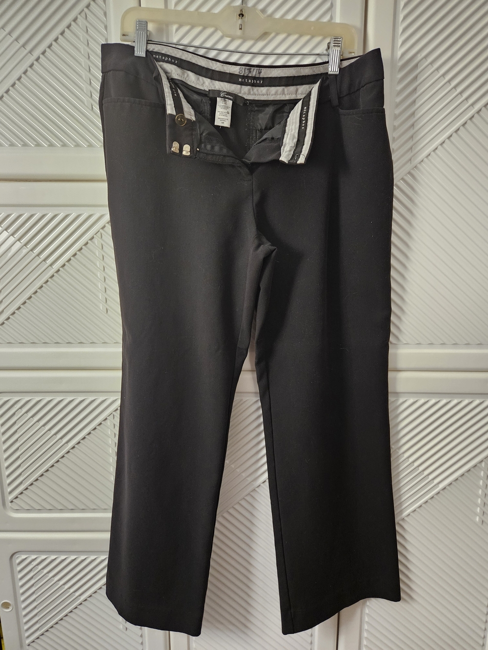 Metaphor 14 Petite Black Straight-Leg Dress Trousers